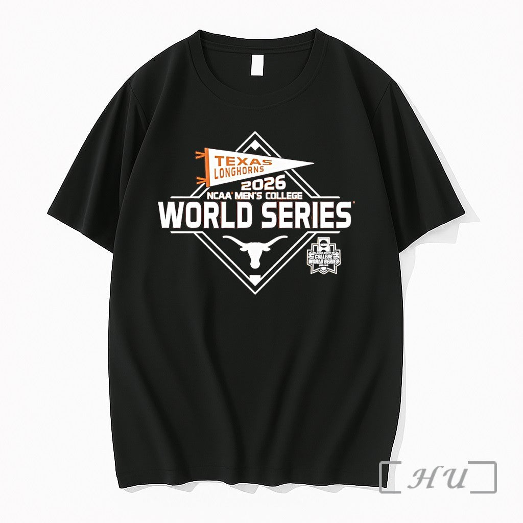 Officials Texas Longhorns 2026 Baseball World Series Ncaa Mens College Unisex , , , Long Sleeve Tee