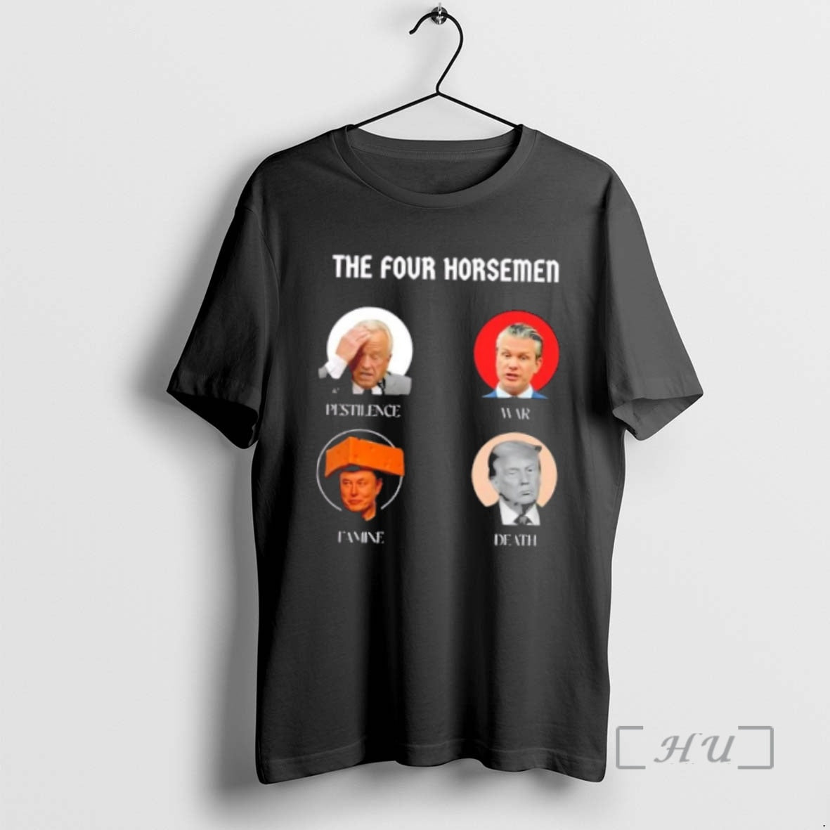 Officials The 4 Horsemen Elon Musk Famine Trump Death Premium T Shirt Sweater