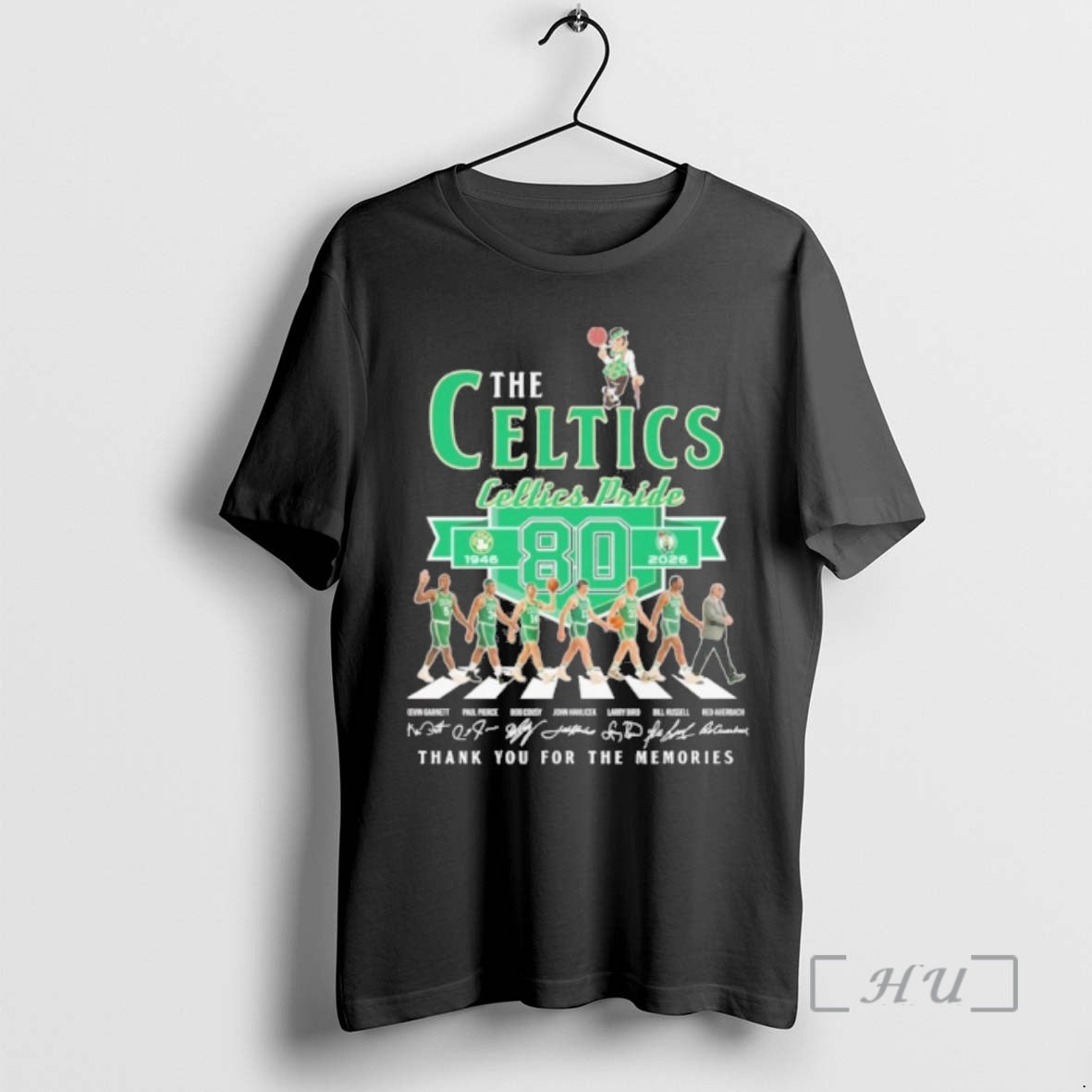 Officials The Boston Celtics Abbey Road 80 Years 1946 2026 Premium T Shirt Sweater