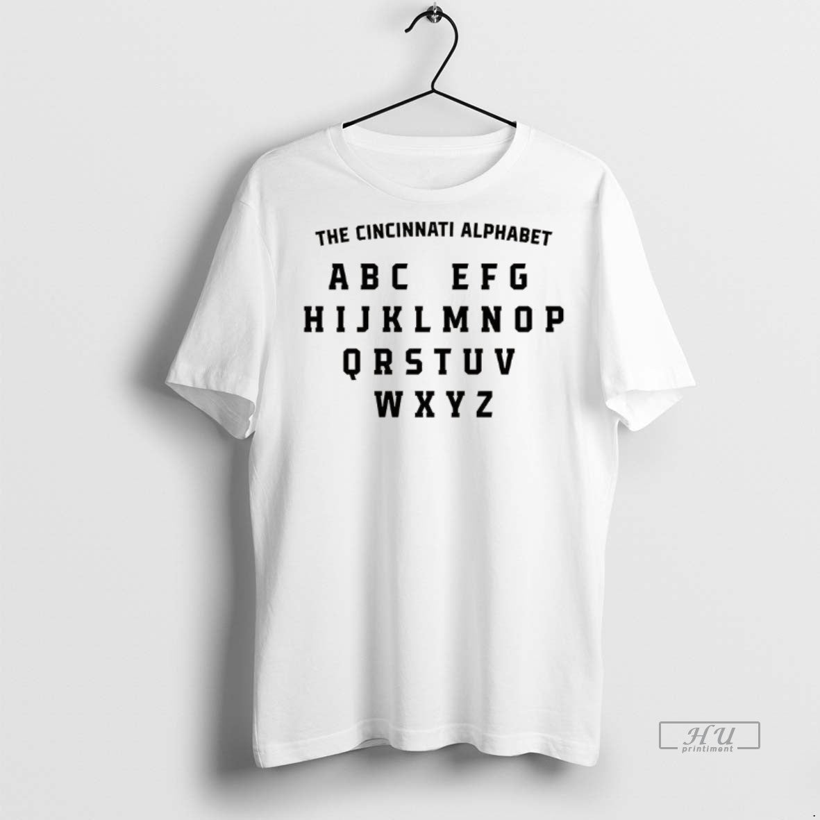 Officials The Cincinnati Alphabet Heart Shaped Letters Premium Tee Shirt Sweater