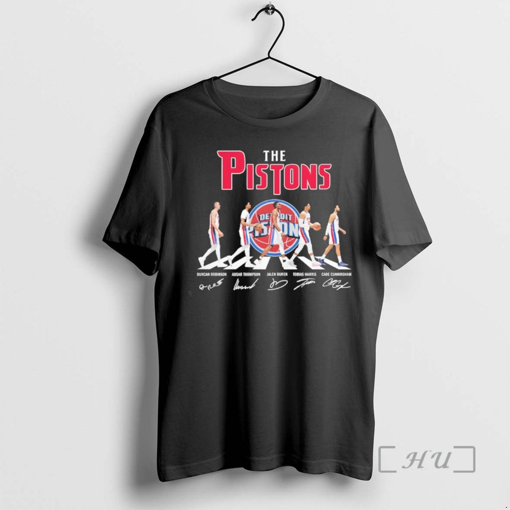 Officials The Detroit Pistons Basketball Robinson Thompson Duren Haris Cunningham