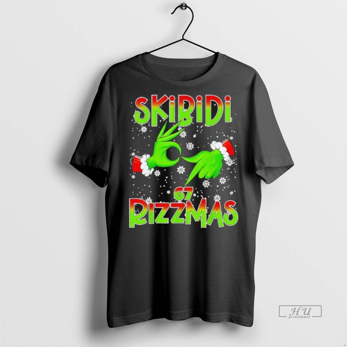 Officials The Grinch Christmas 6 7 Skibidi Rizzmas Premium Tee Shirt Sweater