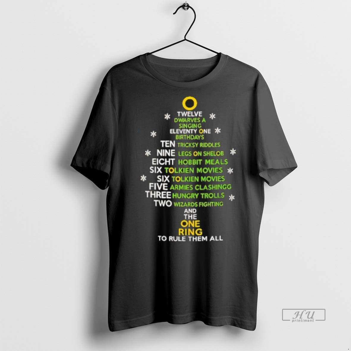 Officials The One Ring Christmas Carol Christmas Tree Premium Tee Shirt Sweater