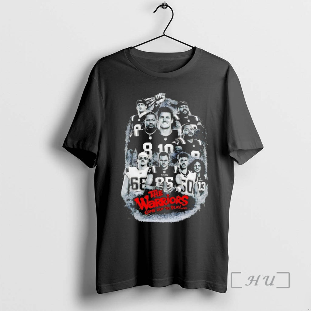 Officials The Warriors Come Out To Play Drake Maye Diggs Vrabel Premium T Shirts Sweater