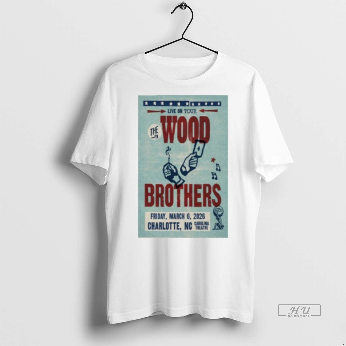 Officials The Wood Brothers Charlotte Nc Event Mar 6 2026 Premium Tee Shirt Sweater