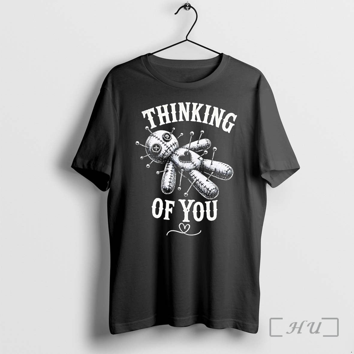 Officials Thinking Of You Voodoo Doll Cotton Black Unisex , , , Long Sleeve Tee