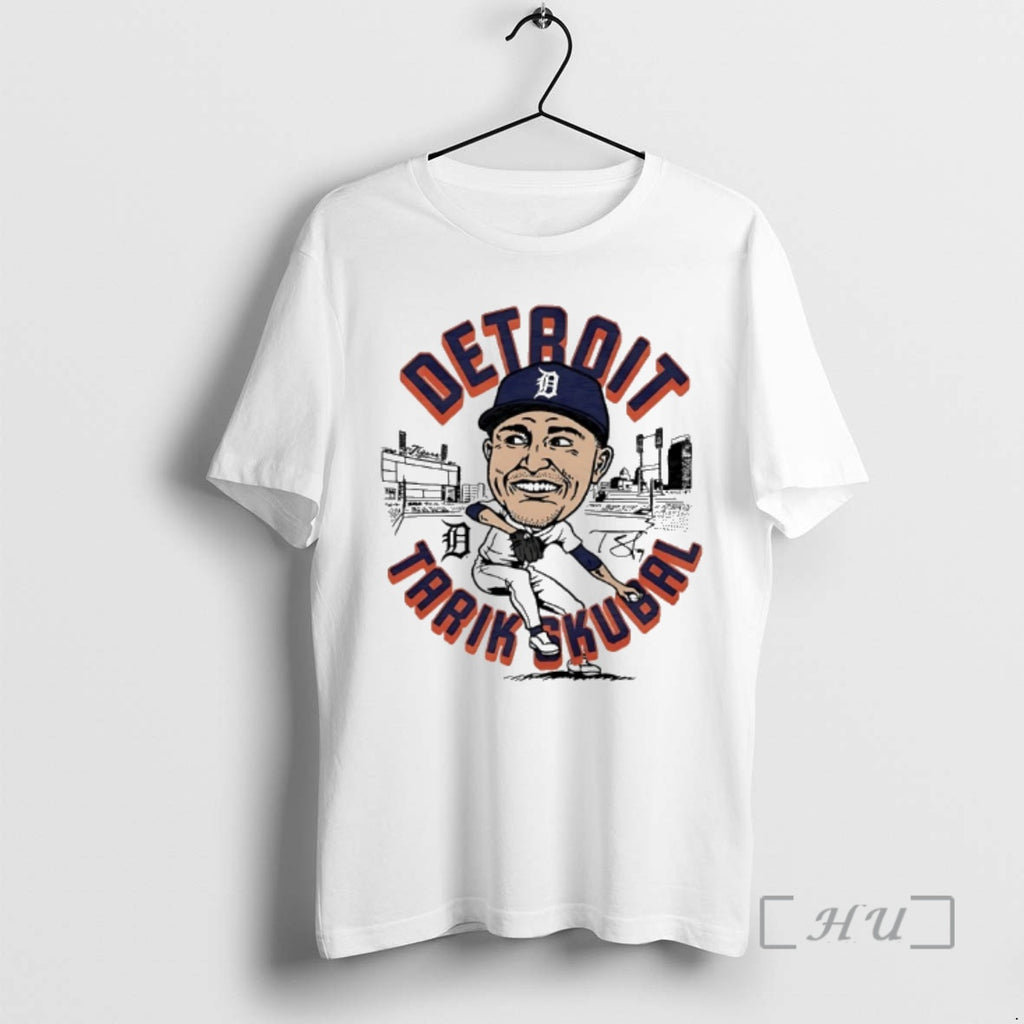 Officials Tigers Tarik Skubal Player Signature Caricature