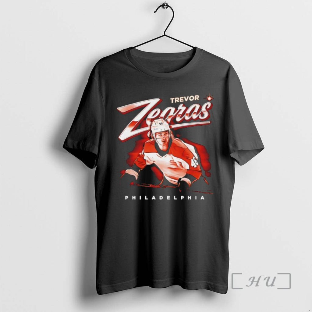 Officials Trevor Zegras Philadelphia Flyers Player Bitmap Retro