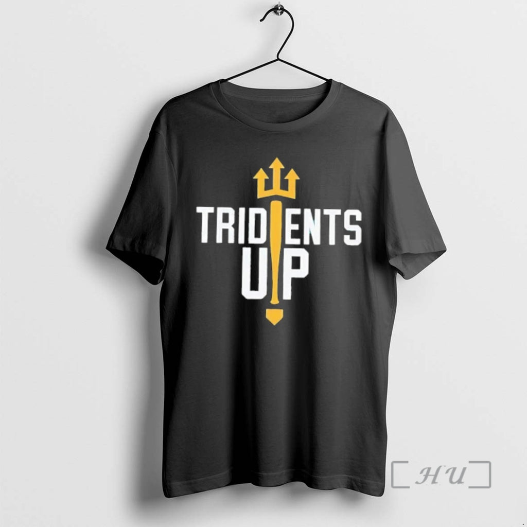 Officials Tridents Up Baseball Bat And Home Plate Graphic