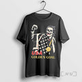 Officials Usa Golden Goal Skeleton With Gold Medal And Flag