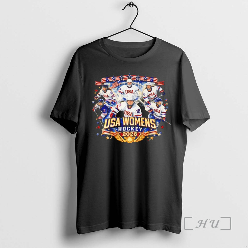 Officials Usa Womens Hockey 2026 Winter Games Patriotic Ice Graphic