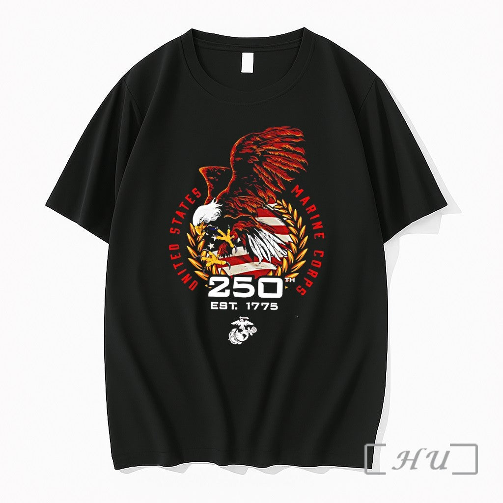 Officials Usmc 250th Anniversary Eagle Premium T Shirts Sweater Jpg Unisex , , , Long Sleeve Tee