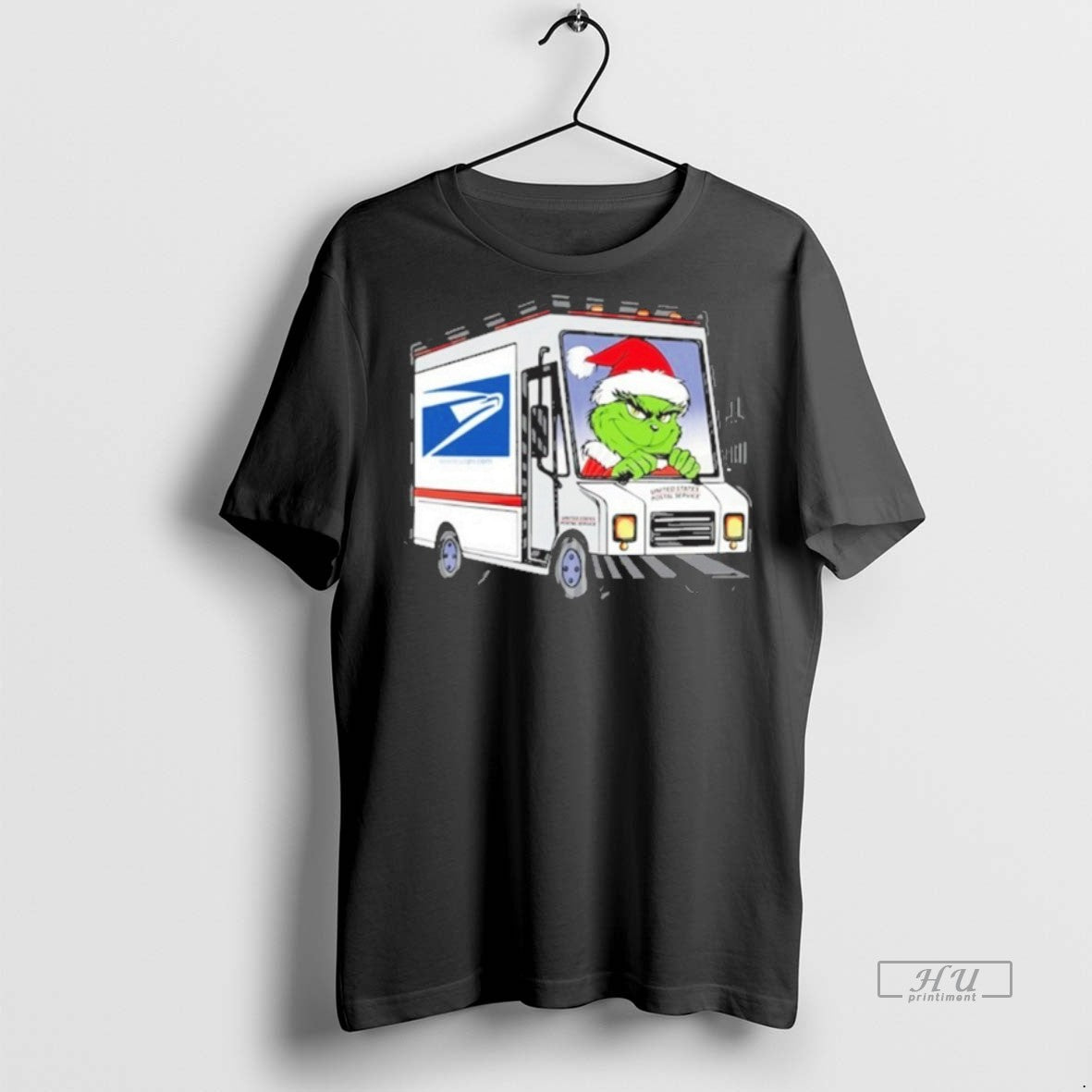 Officials Usps X Santa Grinch Car Premium Tee Shirt Sweater