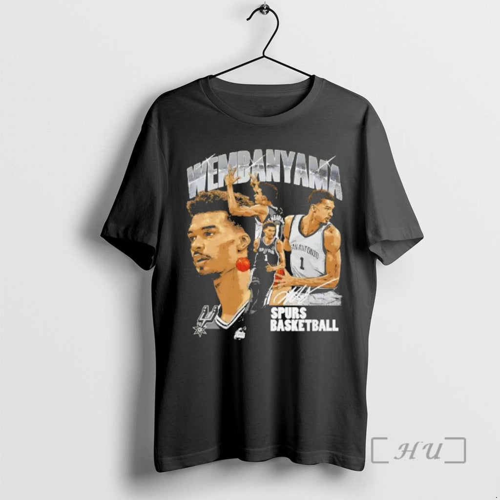 Officials Victor Wembanyama San Antonio Spurs Basketball Collage Signature