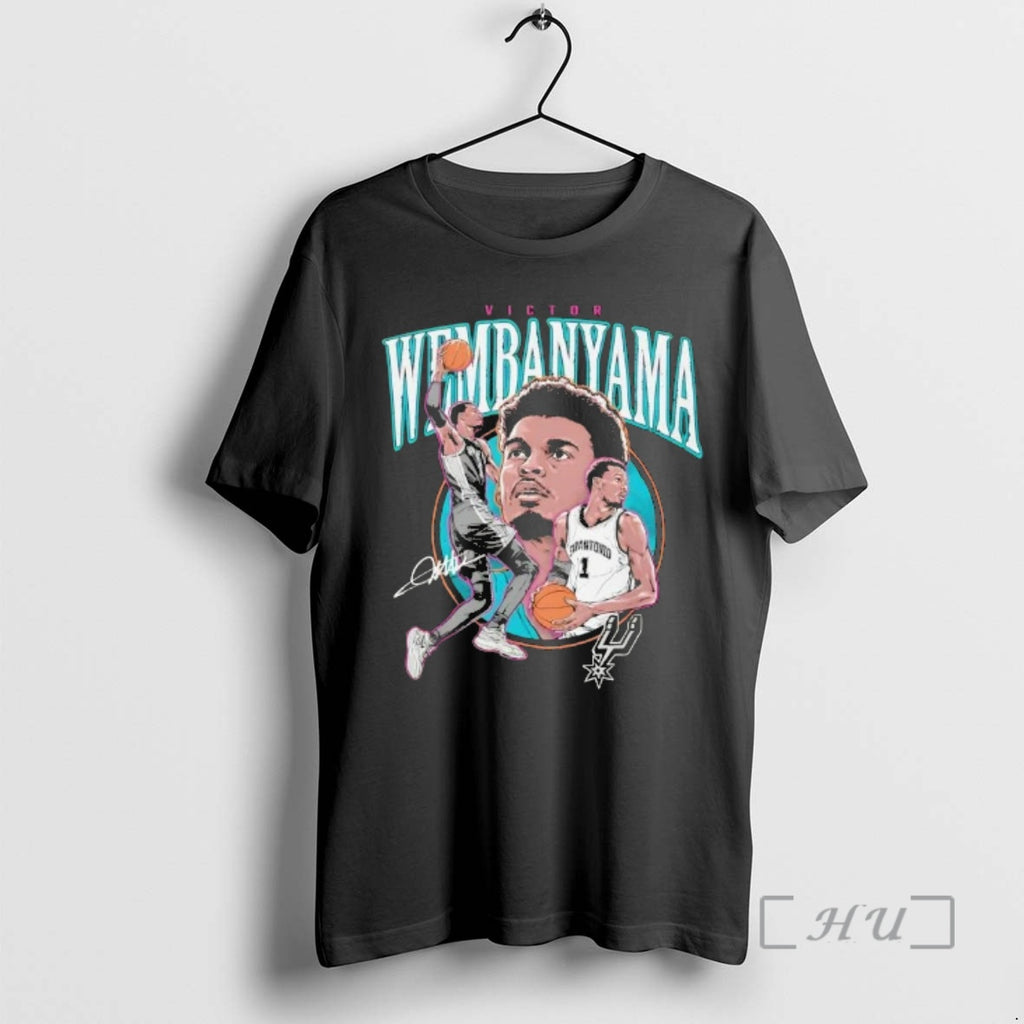 Officials Victor Wembanyama San Antonio Spurs Basketball Trio Signature