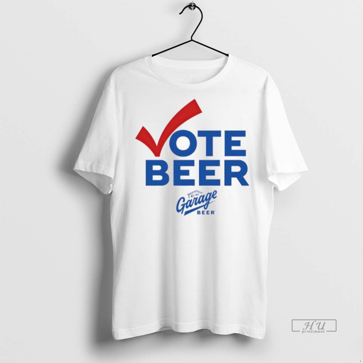 Officials Vote Beer Garage Beer Promotional Logo Premium Tee Shirt Sweater