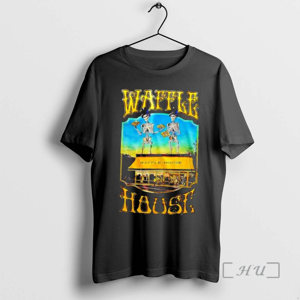 Officials Waffle House Grateful Dead Skeletons Graphic
