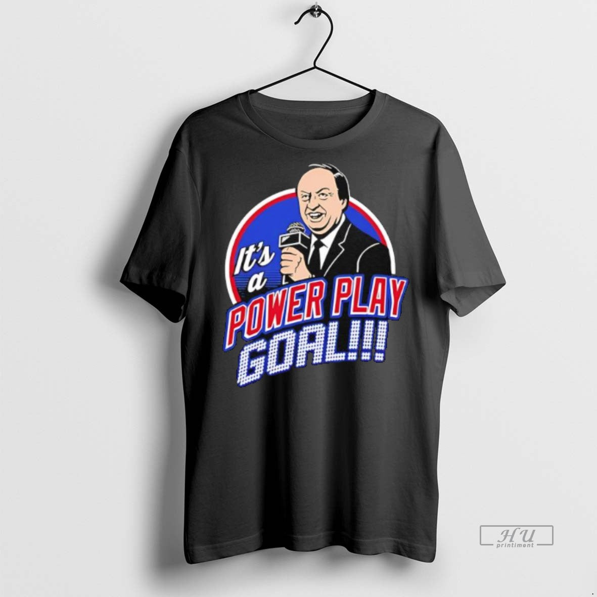 Officials We Bleed Blue Rangers Sam Rosen Its A Power Play Goal Graphic Premium Tee