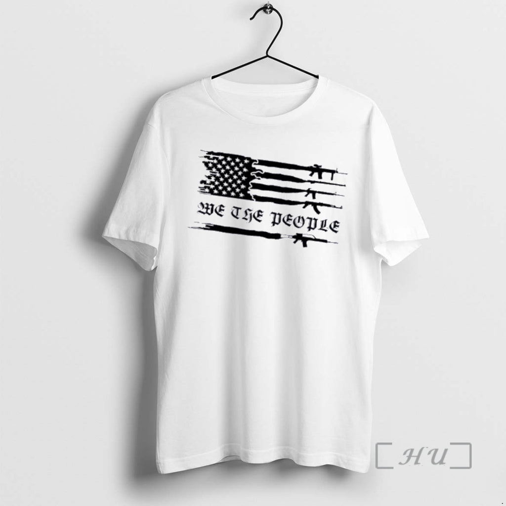 Officials We The People Gun Rights Patriotic American Flag