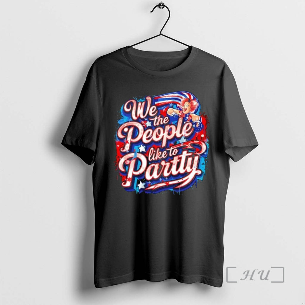 Officials We The People Like To Party Patriotic Usa America Flag Premium T Shirts Sweater