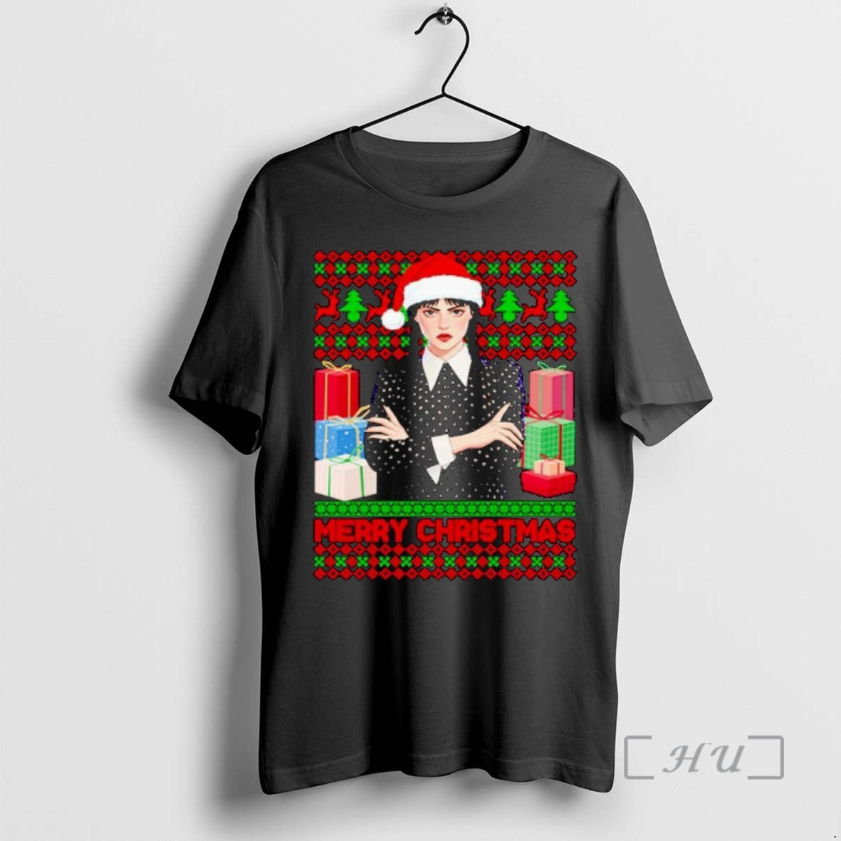 Officials Wednesday Addams Merry Christmas Ornaments Premium T Shirt Sweater
