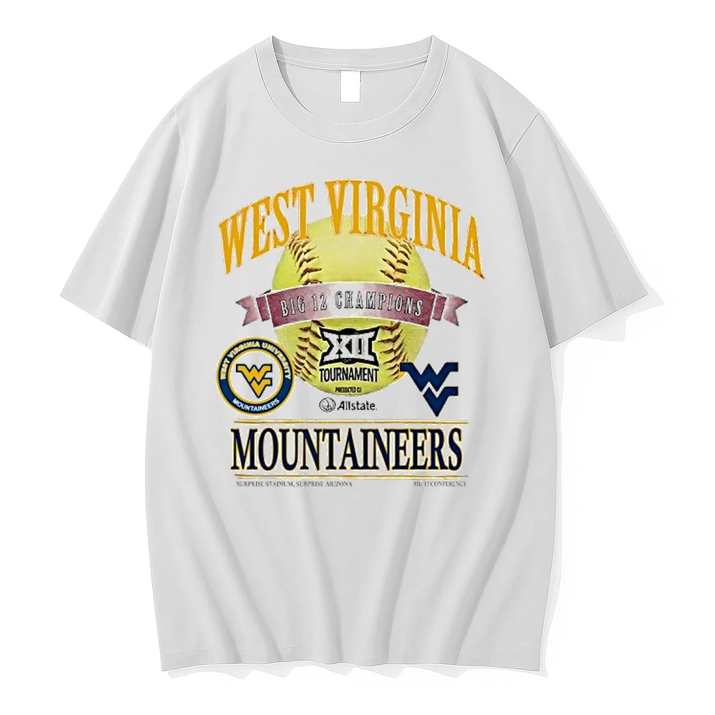 Officials West Virginia Mountaineers 2026 Big 12 Baseball Conference Tournament Champions Premium T Shirt