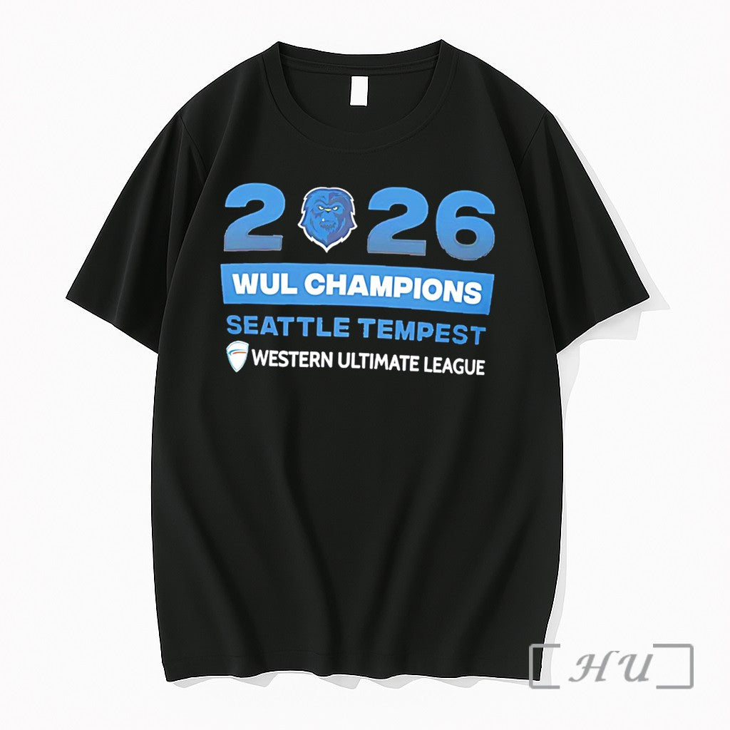 Officials Western Ultimate League 2026 Seattle Tempest Champion Tee Unisex , , , Long Sleeve Tee