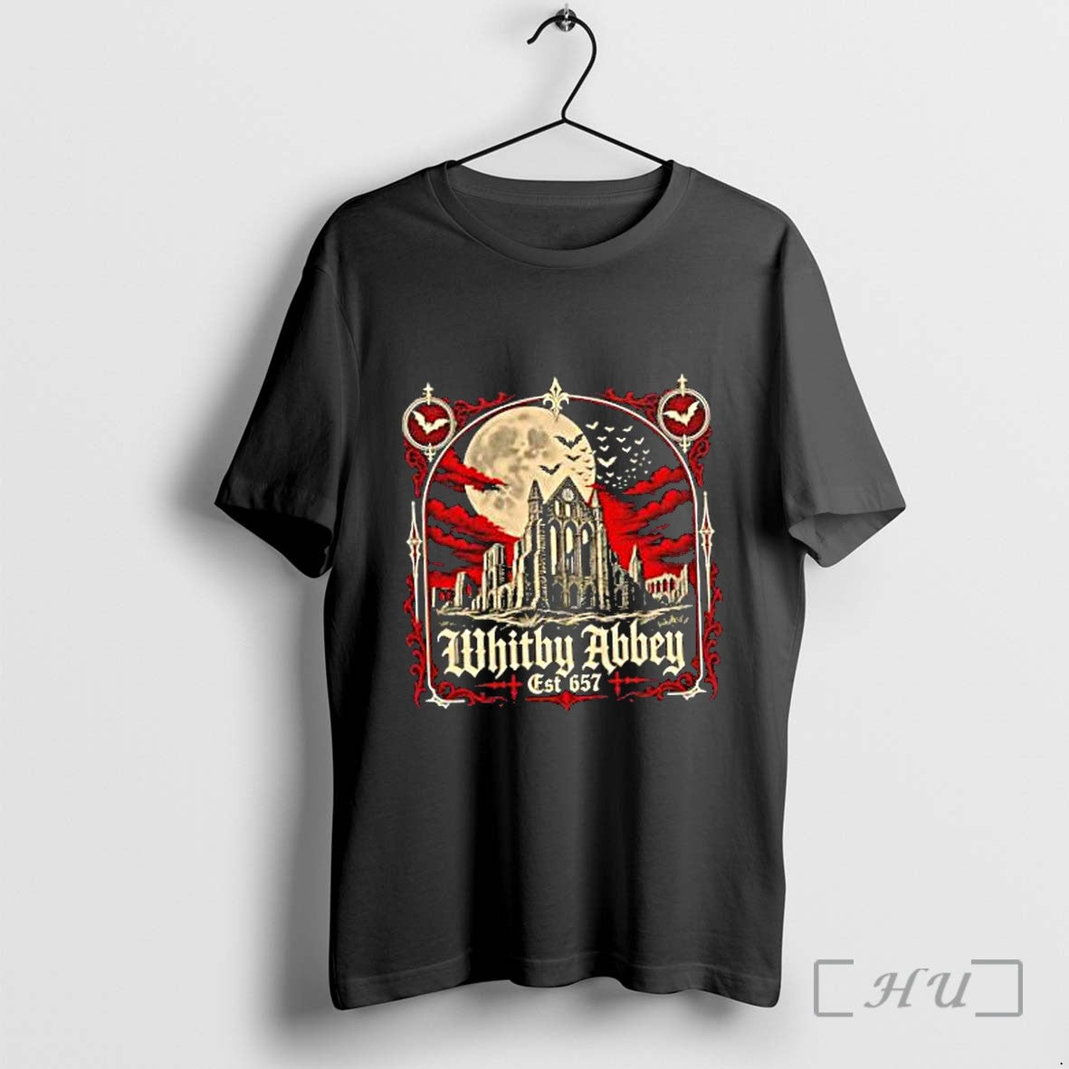 Officials Whitby Abbey North Yorkshire England Gothic Est 657 Unisex , , , Long Sleeve Tee