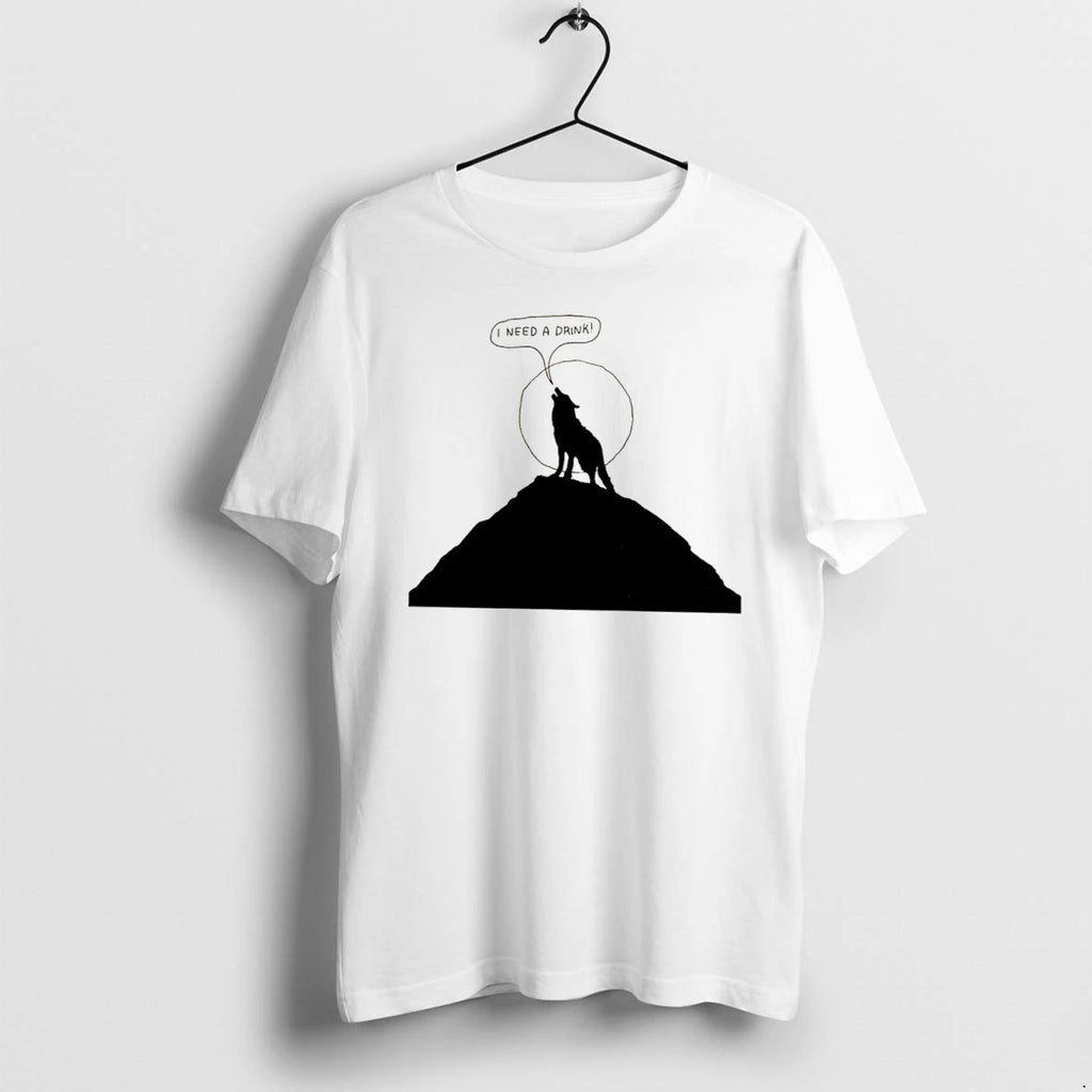 Officials Wolf I Need A Drink Paint Tee Premium T Shirt