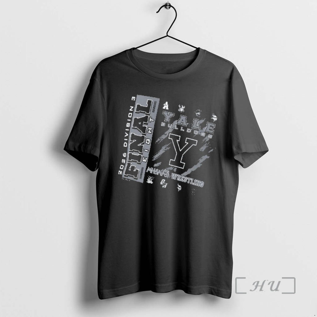 Officials Yale Bulldogs 2026 Mhsaa Team Wrestling Final 8 Divison 3 Premium T Shirts Sweater