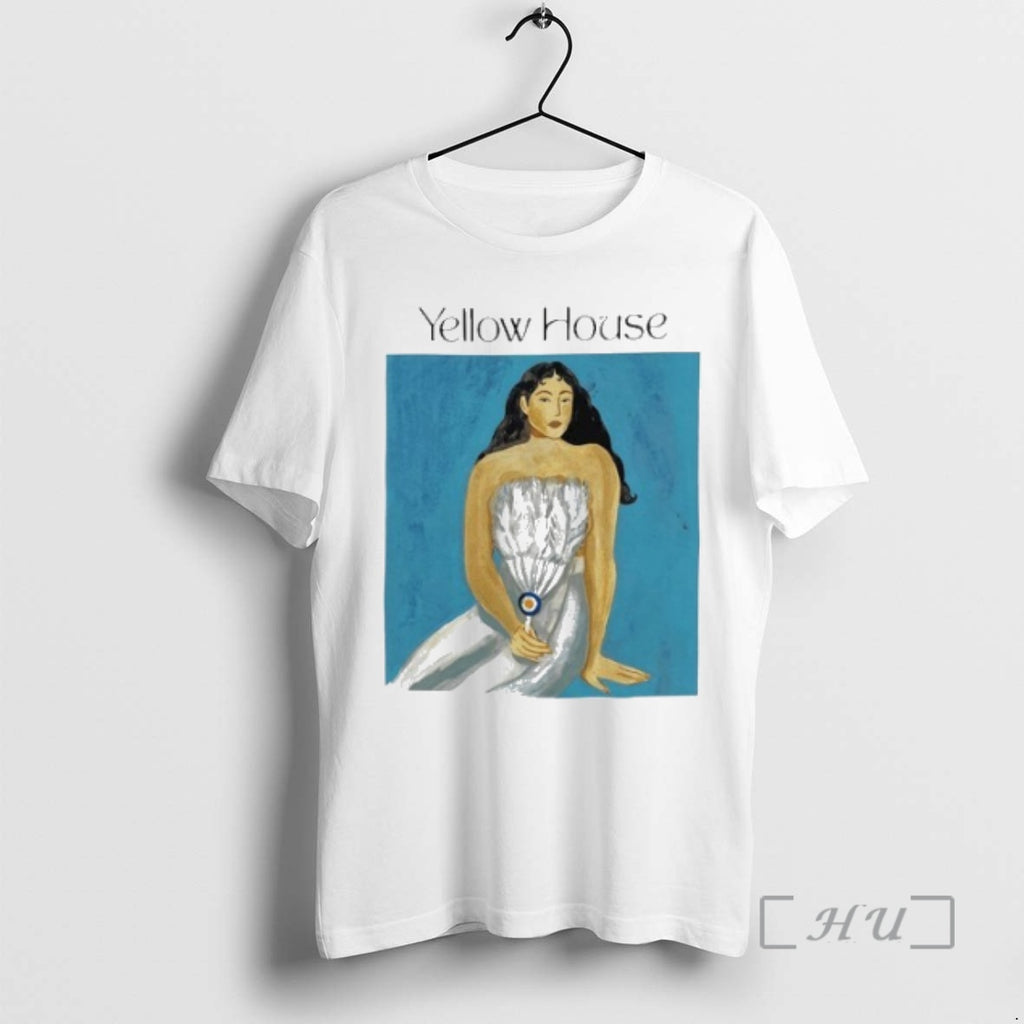 Officials Yellow House Tahitian Blue Woman
