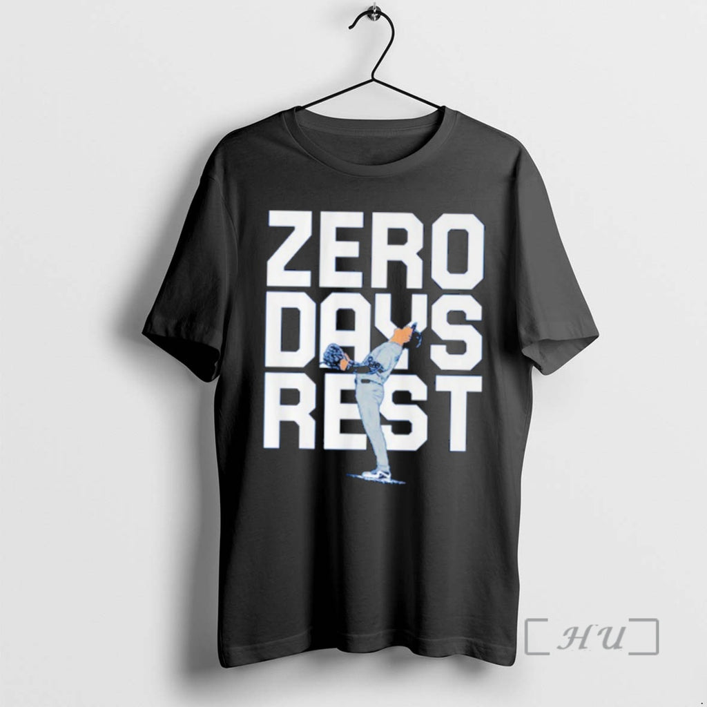 Officials Yoshinobu Yamamoto Mlb Dodgers Zero Days Rest Premium T Shirt Sweater