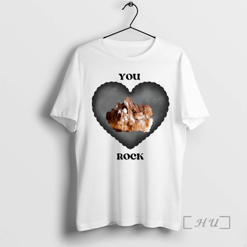 Officials You Rock Crystal Quartz Heart Aesthetic Gemstone