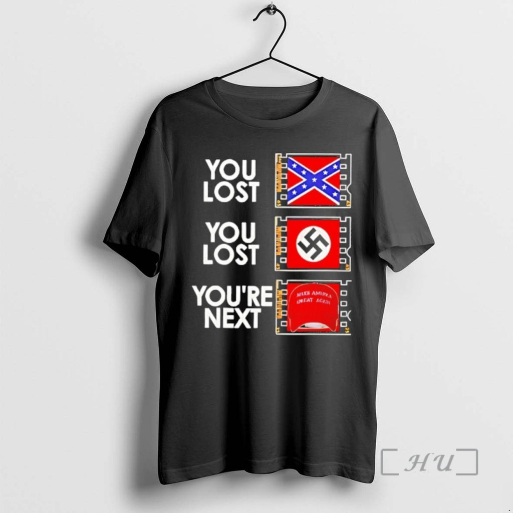 Officials You Lost Confederate Flag You Lost Nazi Youre Next Maga Premium T Shirts Sweater