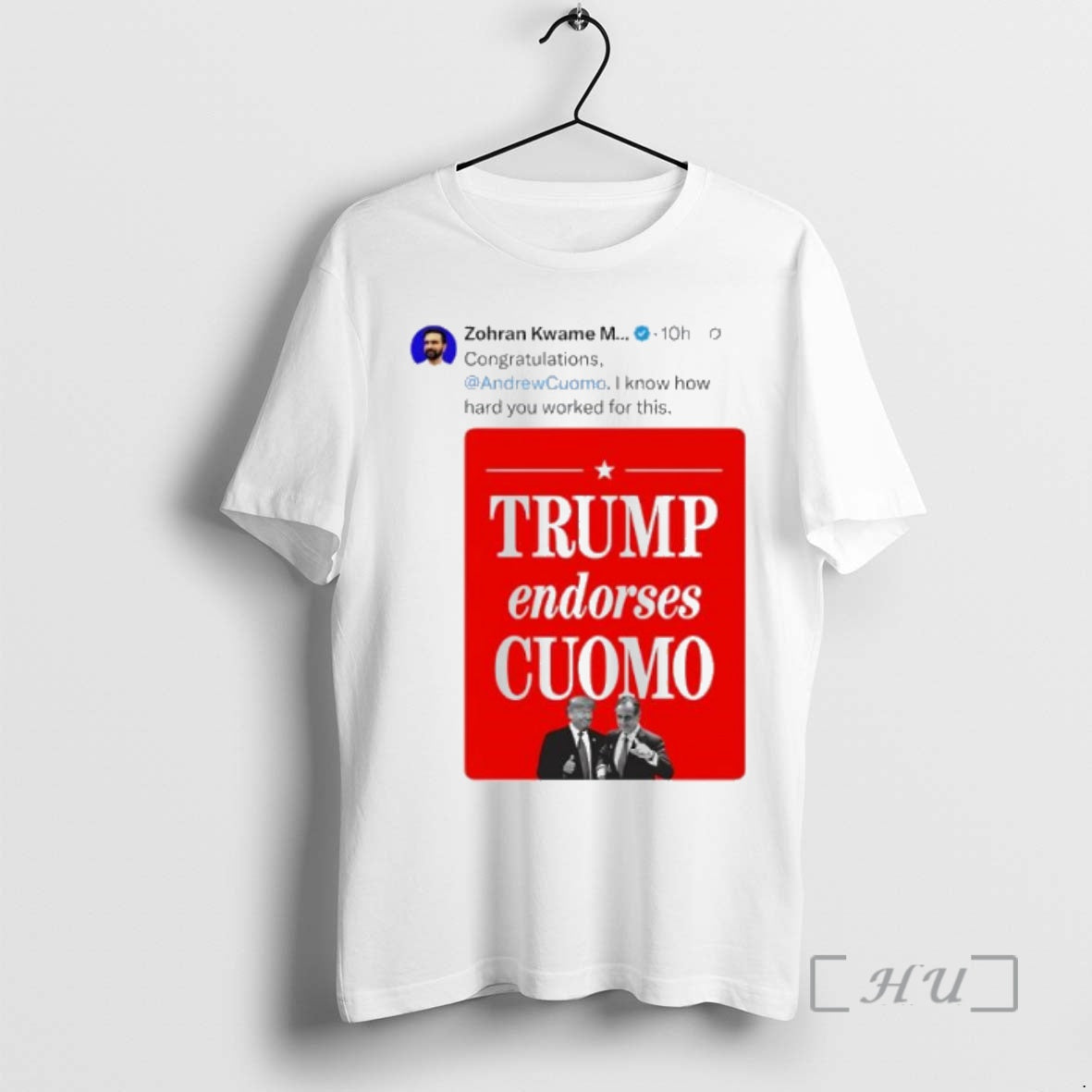 Officials Zohran Mamdani On X Trump Endorses Cuomo Premium T Shirt Sweater
