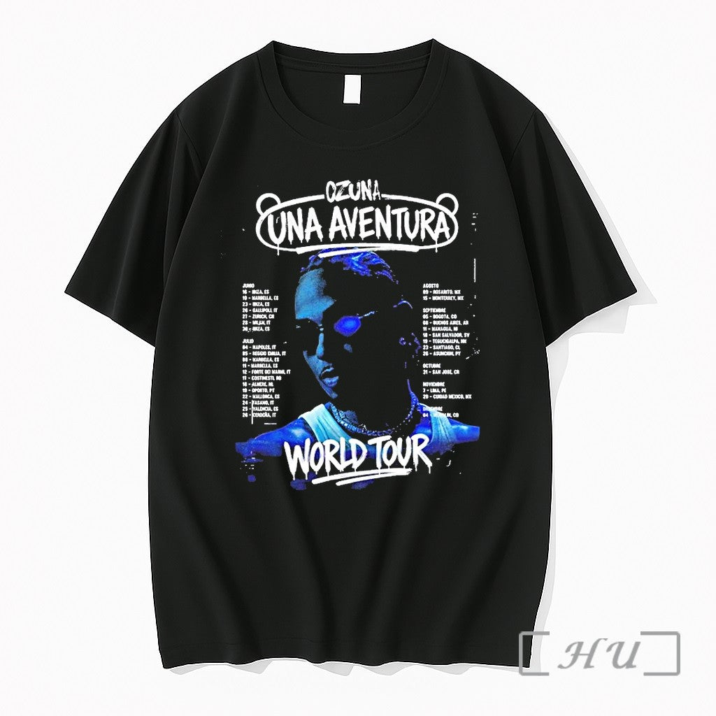 Officials Ozuna Una Aventura World Tour 2026 Dates Unisex , , , Long Sleeve Tee