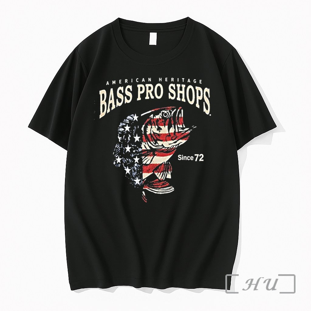 Officials Shaun American Heritage Bass Pro Shops Fish Unisex , , , Long Sleeve Tee