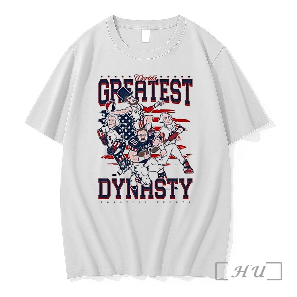 Officials Usa Worlds Greatest Dynasty 4th Of July Unisex , , , Long Sleeve Tee