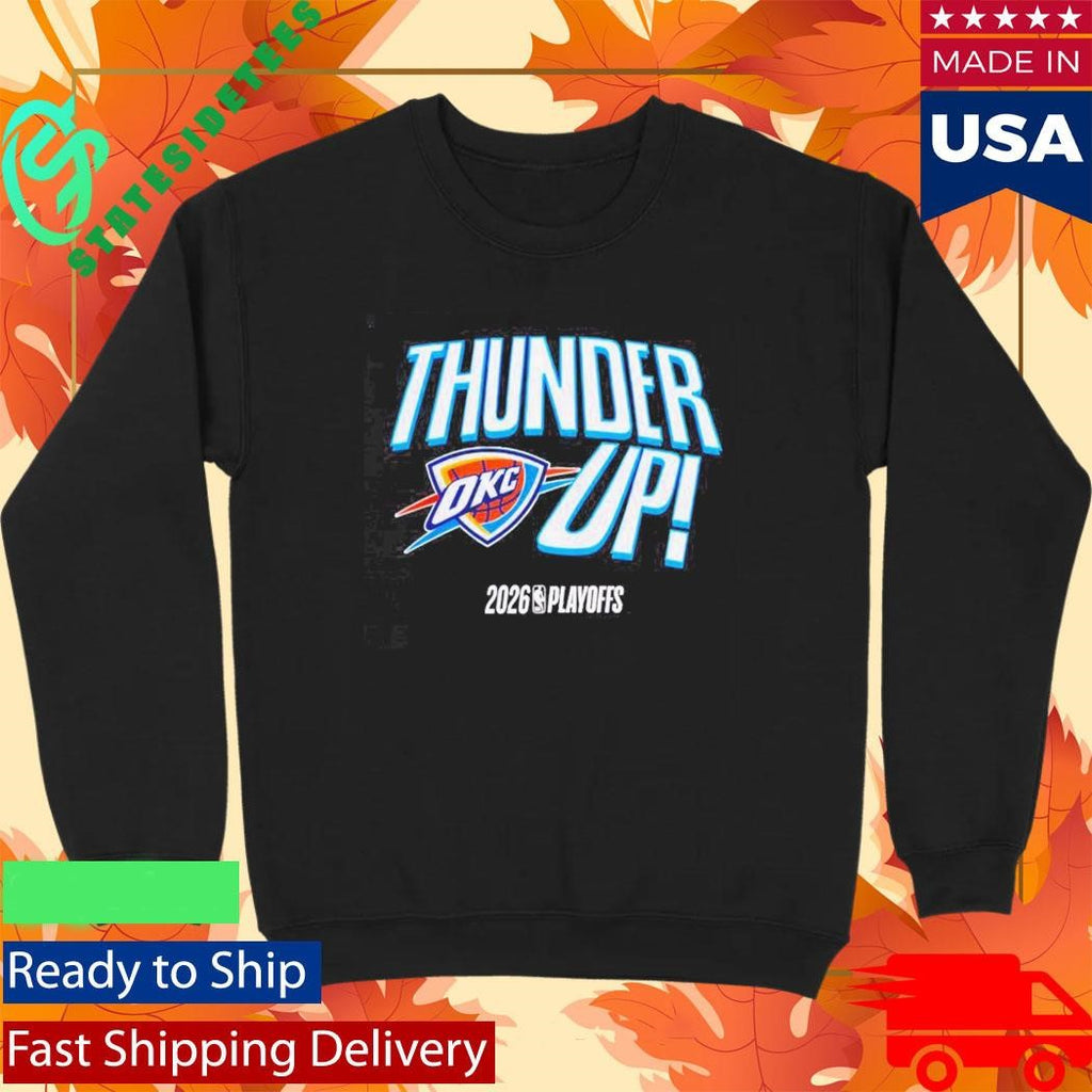 Oklahoma City Basketball Thunder Up 2026 NBA Playoffs Logo Shirt