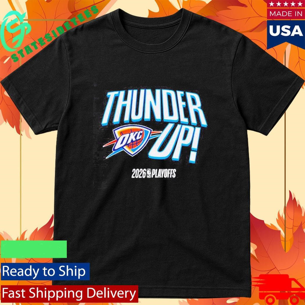 Oklahoma City Basketball Thunder Up 2026 NBA Playoffs Logo Shirt