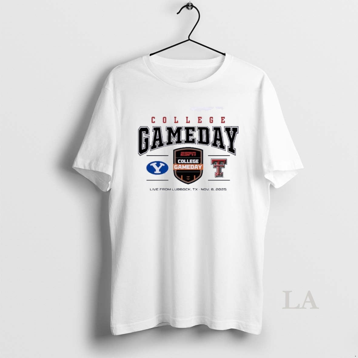 Original 2025 College Gameday Texas Tech Vs Byu Cougars Logo