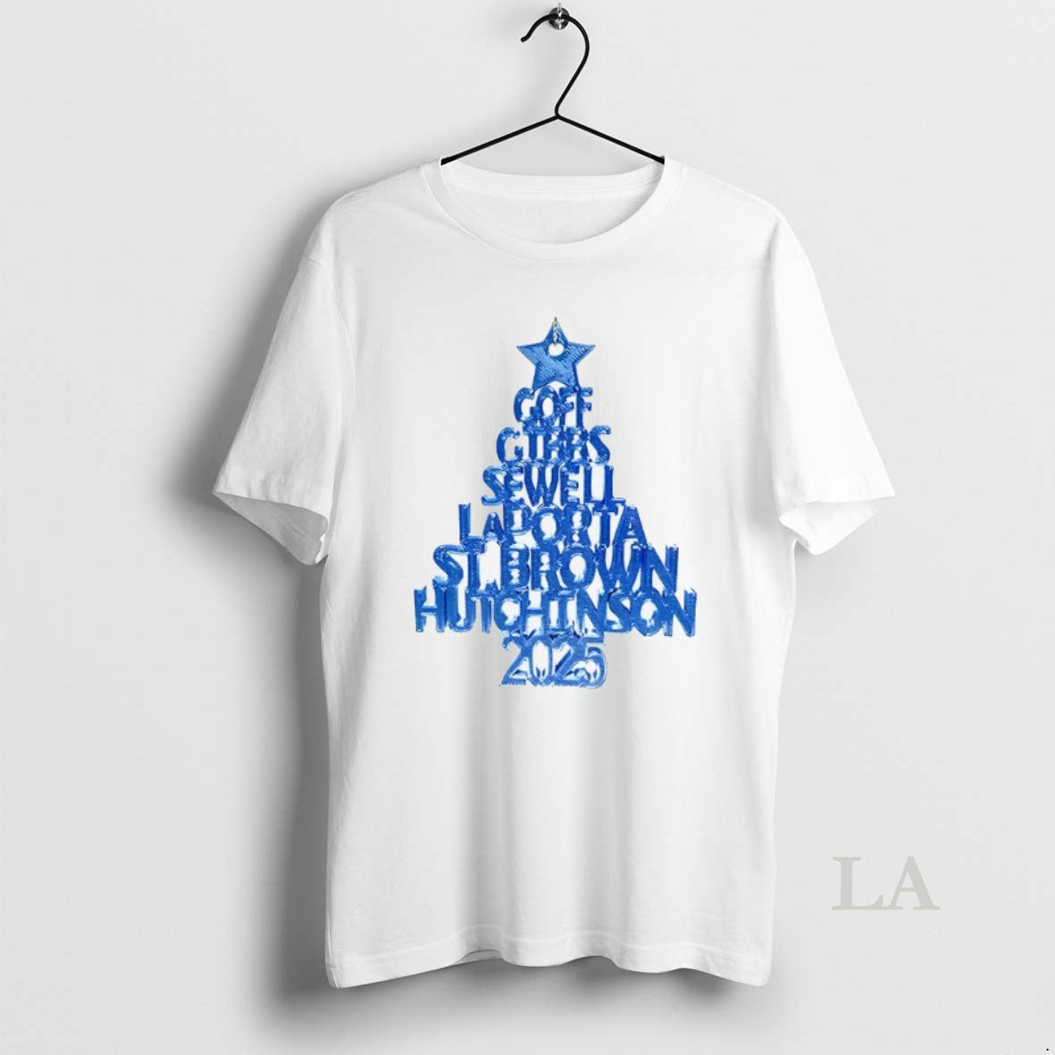 Original 2025 Detroit Lions Christmas Tree