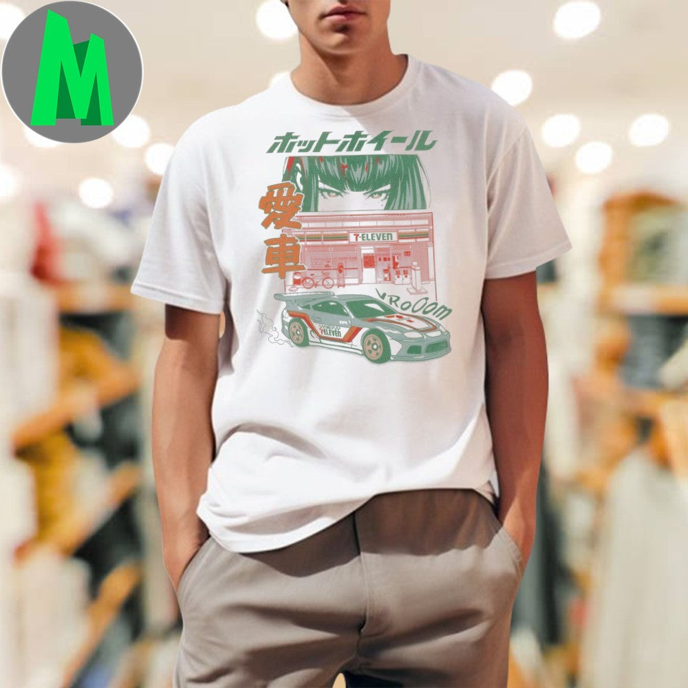 Original 7-Eleven x Hot Wheels Anime Street Racing T-Shirt