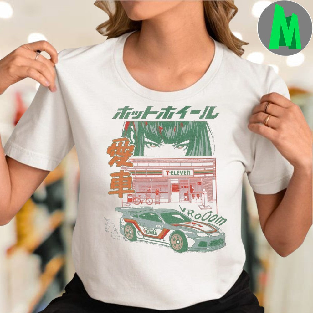 Original 7-Eleven x Hot Wheels Anime Street Racing T-Shirt