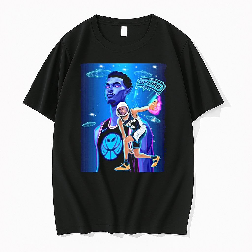 Original Alien Victor Wembanyama And Deaaron Fox San Antonio Spurs Basketball Tshirts Unisex , , , Long Sleeve Tee