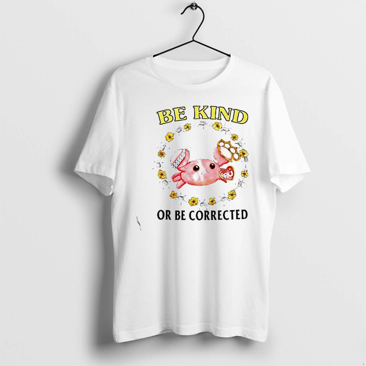Original Angry Crab With Knife And Brass Knuckles Be Kind Or Be Corrected Tshirts Unisex , , , Long Sleeve Tee
