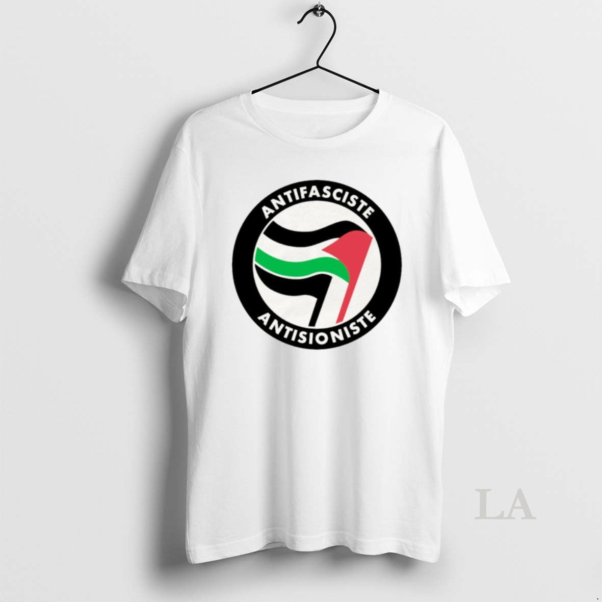 Original Antifasciste And Antisioniste Political Protest Support Palestine Logo