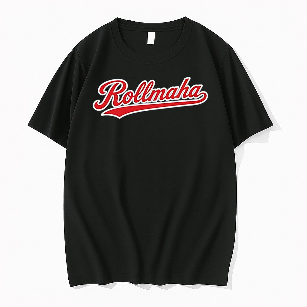 Original Apparel Rollmaha Script Logo Black Tshirts Jpg Unisex , , , Long Sleeve Tee