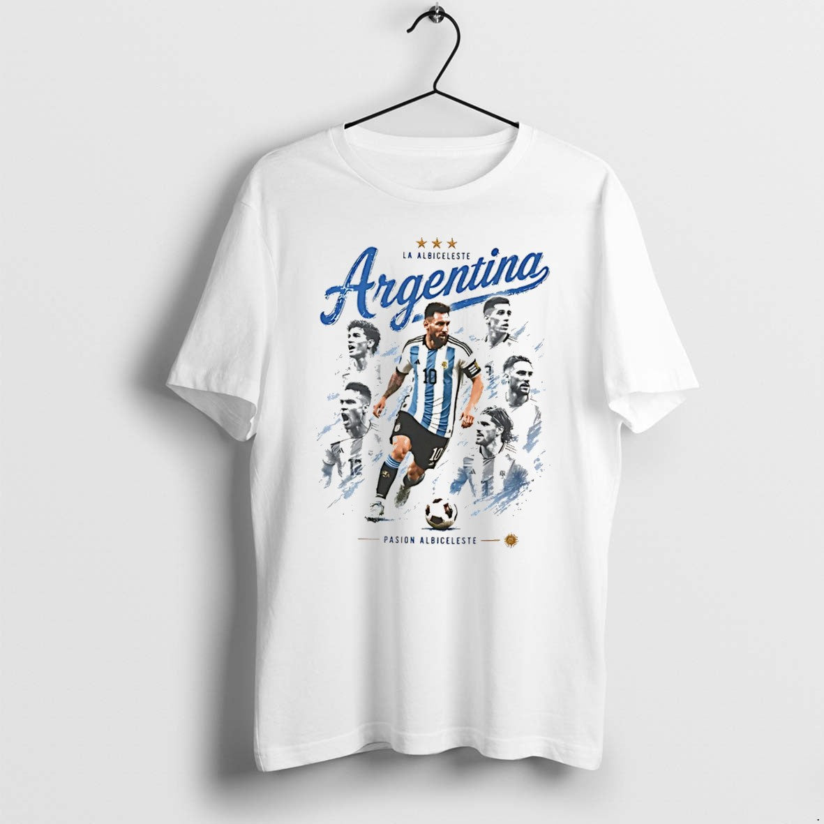 Original Argentina World Cup Lional Messi And Teammates Graphic Tee Tshirts Jpg Unisex , , , Long Sleeve Tee