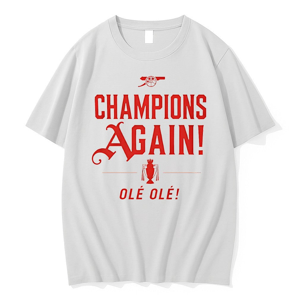 Original Arsenal Fc Celebration Champions Again Ole Ole Premier League 2026 Tshirts Unisex , , , Long Sleeve Tee